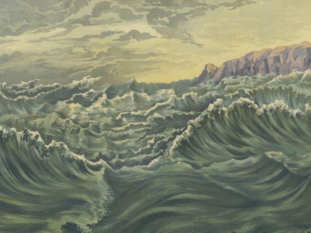 Platkatmotiv "Stürmisches Meer"