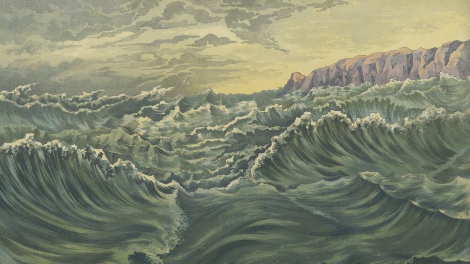 Platkatmotiv "Stürmisches Meer"