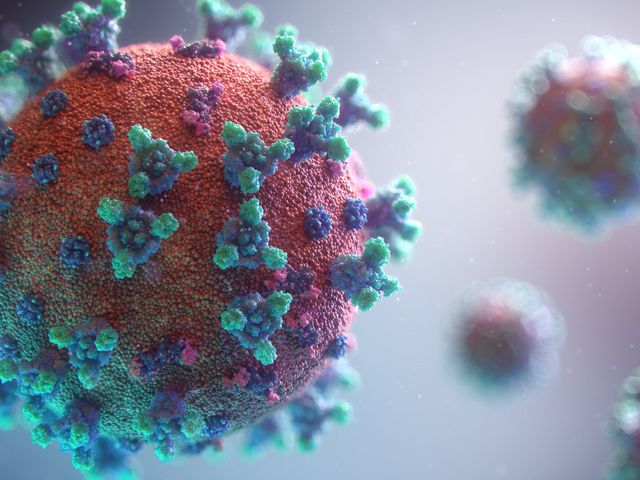 Illustration eines Corona-Virus​