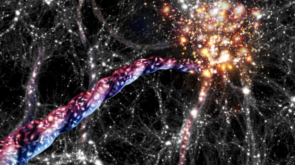 Animated graphic of the rotational motion in the universe