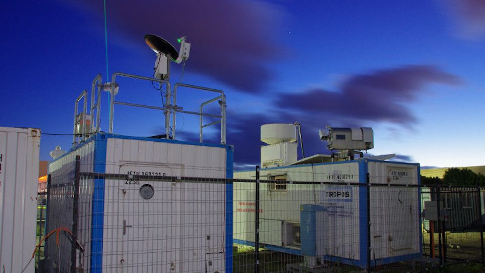 Messcontainer des TROPOS während DACAPO-PESO in Punta Arenas, Chile