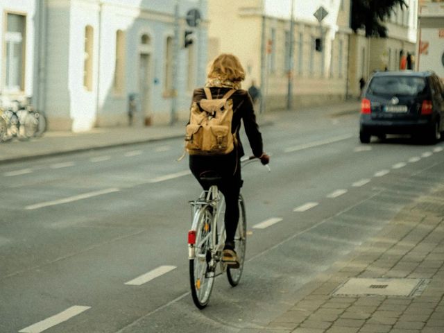 Radfahrerin