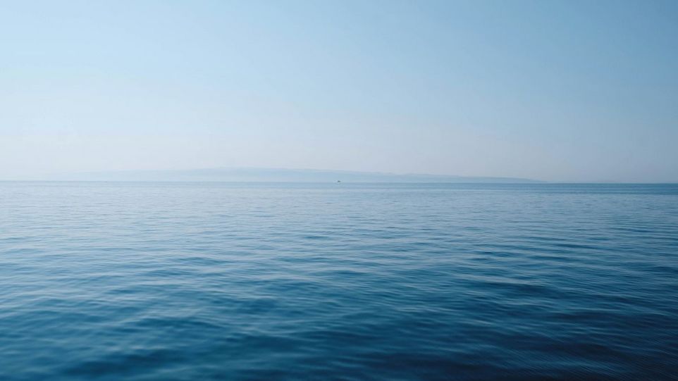 Calm ocean water