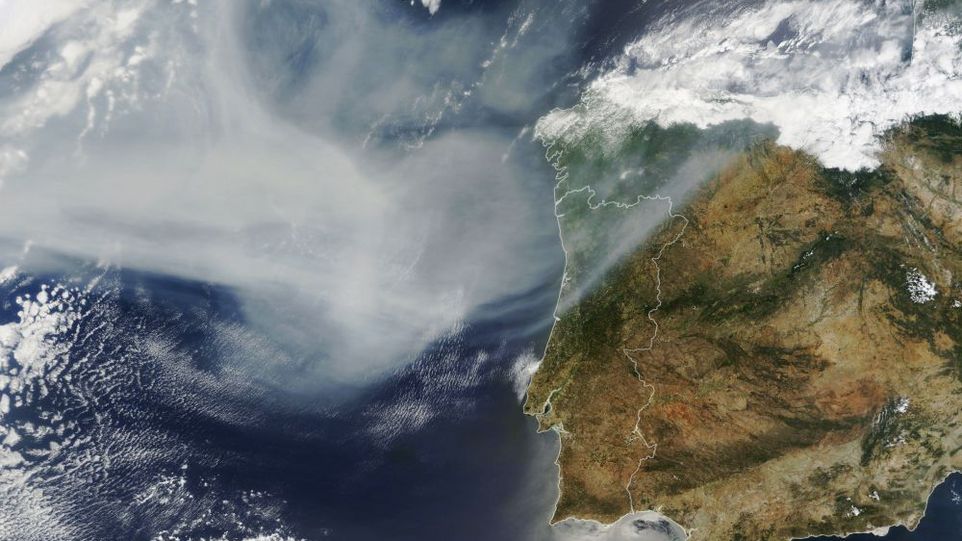 Satellite view: Canadian smoke reaches Europe Satellite view: Canadian smoke reaches Europe