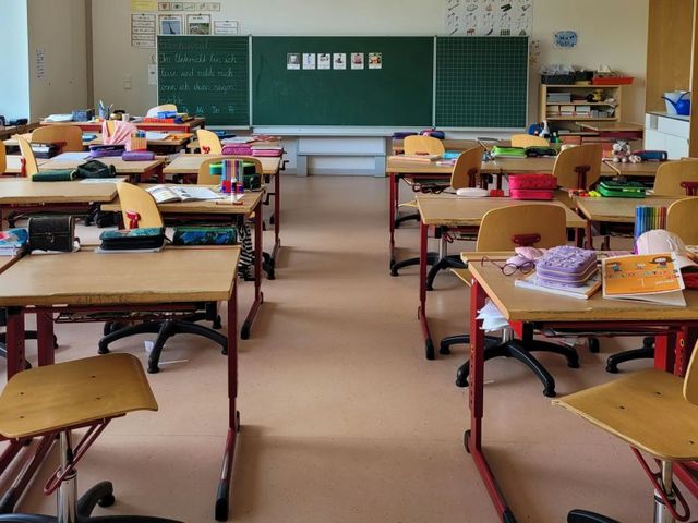 Leeres Klassenzimmer