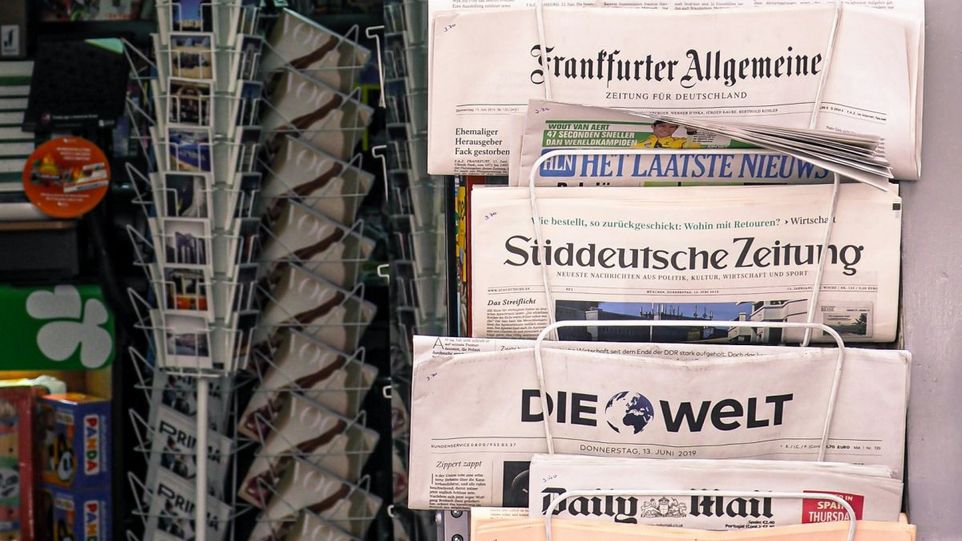 Auswahl an überregionalen Zeitungen