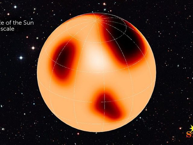 Illustration of spot formation on a star