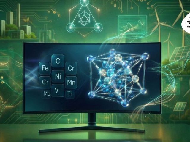 KI-Collage, unter anderem sind Elemente des Periodensystems zu sehen