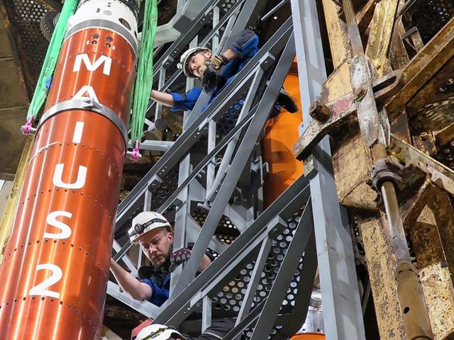 A rocket of the MAIUS-2-Mission