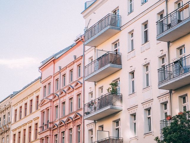 Residential buildings in the Prenzlauer Berg district of Berlin