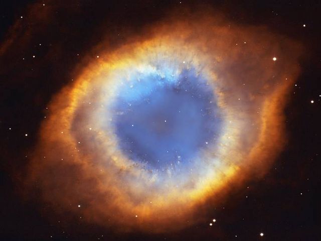 The planetary nebula NGC 7294 ("Helix Nebula"), an object from the near vicinity of the Sun